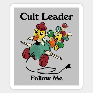 Cult Leader...Vintage Duck Pull Toy Magnet